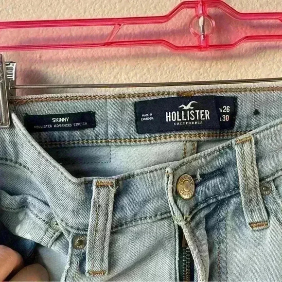Hollister- Skinny Advanced Stretch Jeans Sz W26 L 30 - Picture 8 of 9